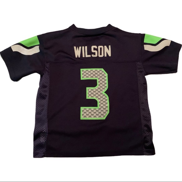 Seattle Seahawks- Russell Wilson Kids NFL Jersey - Picture 4 of 7